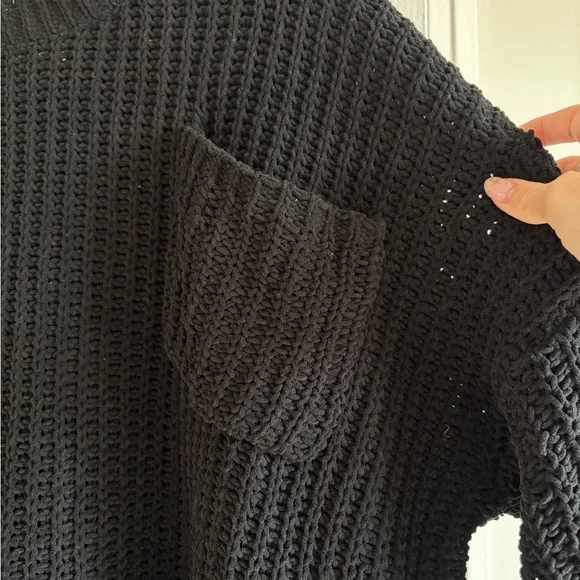 Cozy Black Knit Sweater - Picture 2 of 4